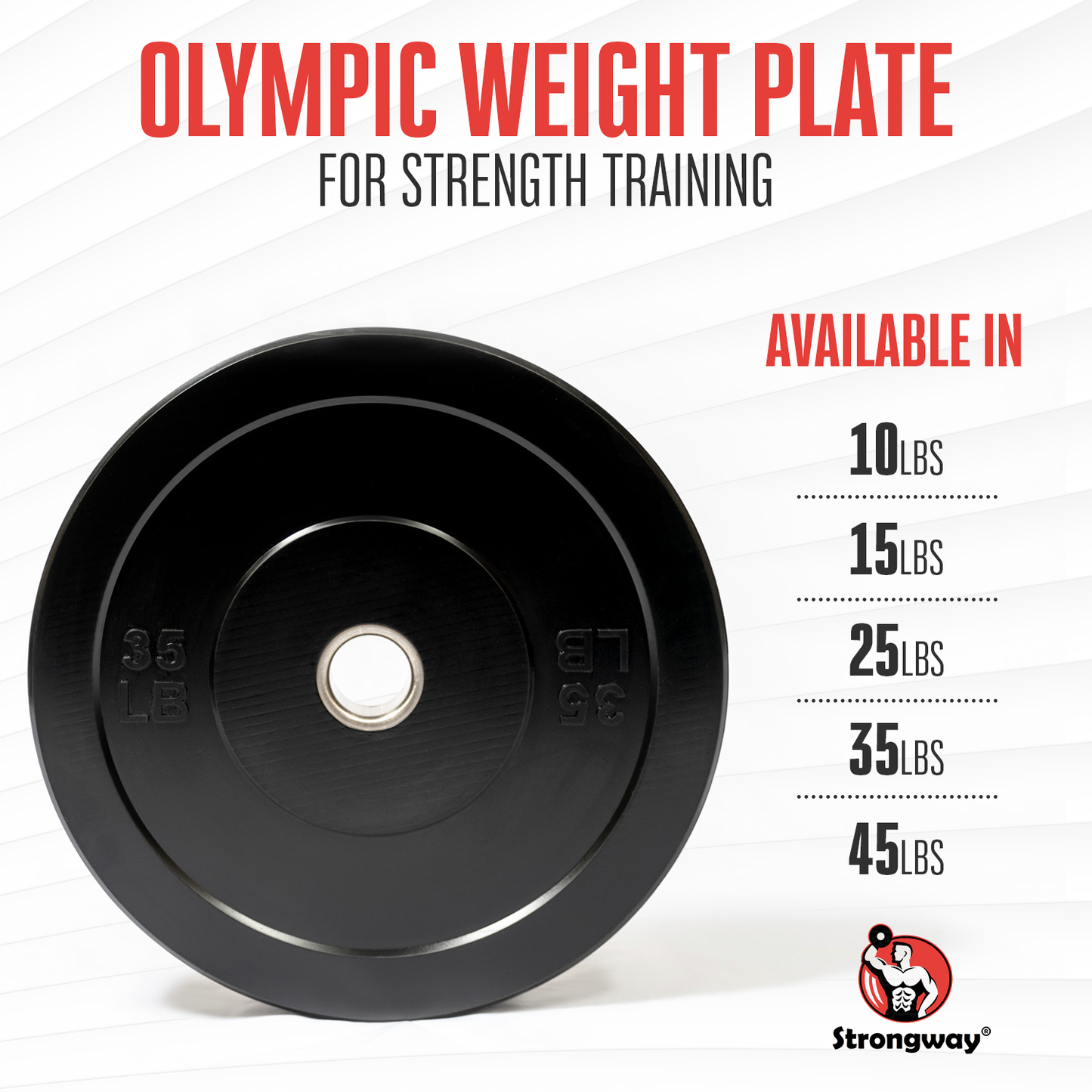 STRONGWAY™ OLYMPIC BUMPER WEIGHT PLATES