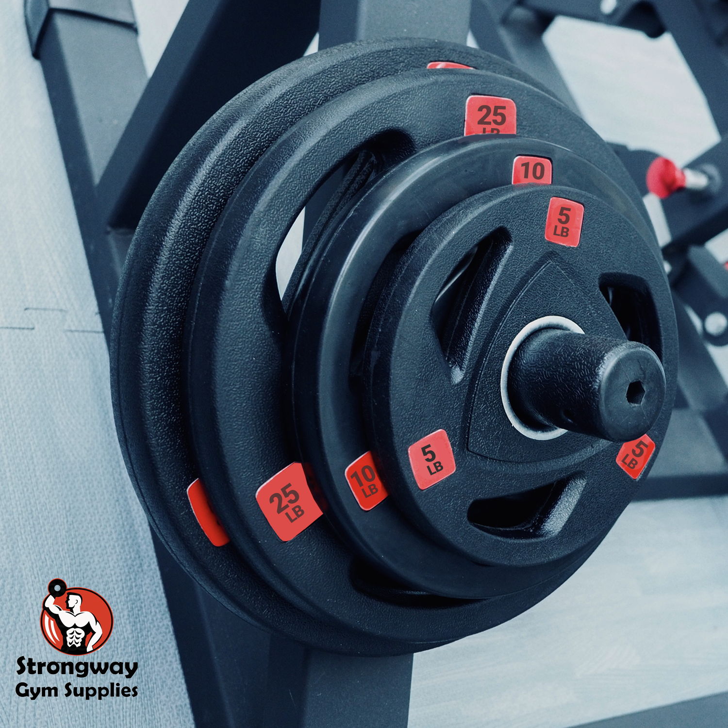 STRONGWAY™ OLYMPIC TRI-GRIP WEIGHT PLATES